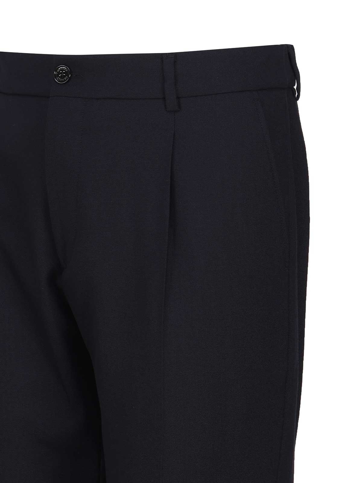 Shop Beable Riccardo Trousers In Blue