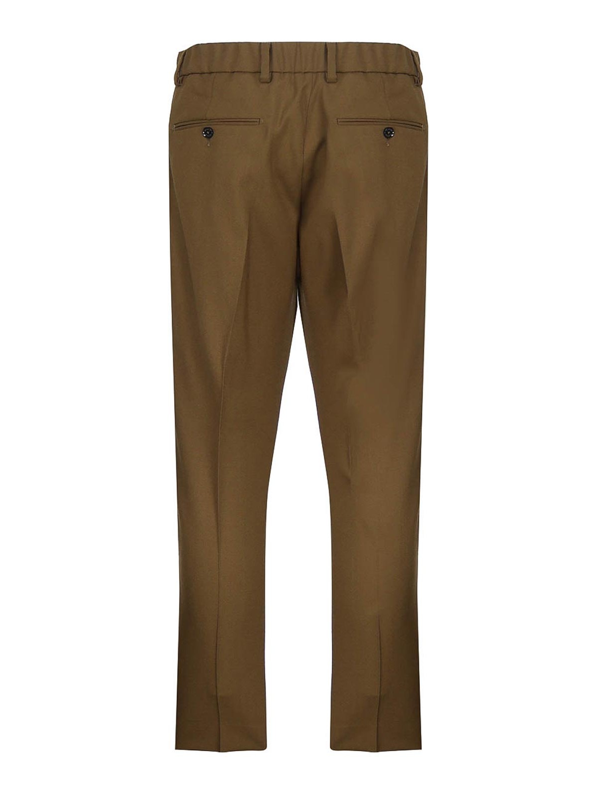 Shop Beable Riccardo Trousers In Brown