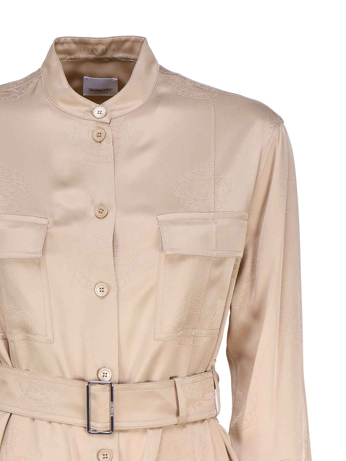 Burberry Women Embroidered Silk Shirt