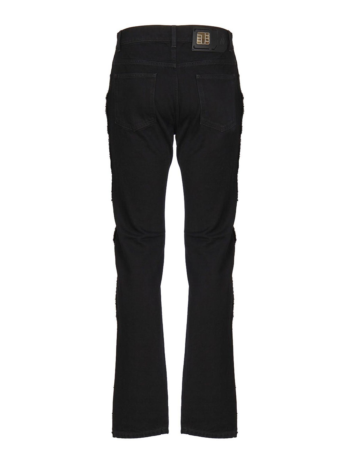 Shop Jw Anderson Straight Leg Jeans In Black