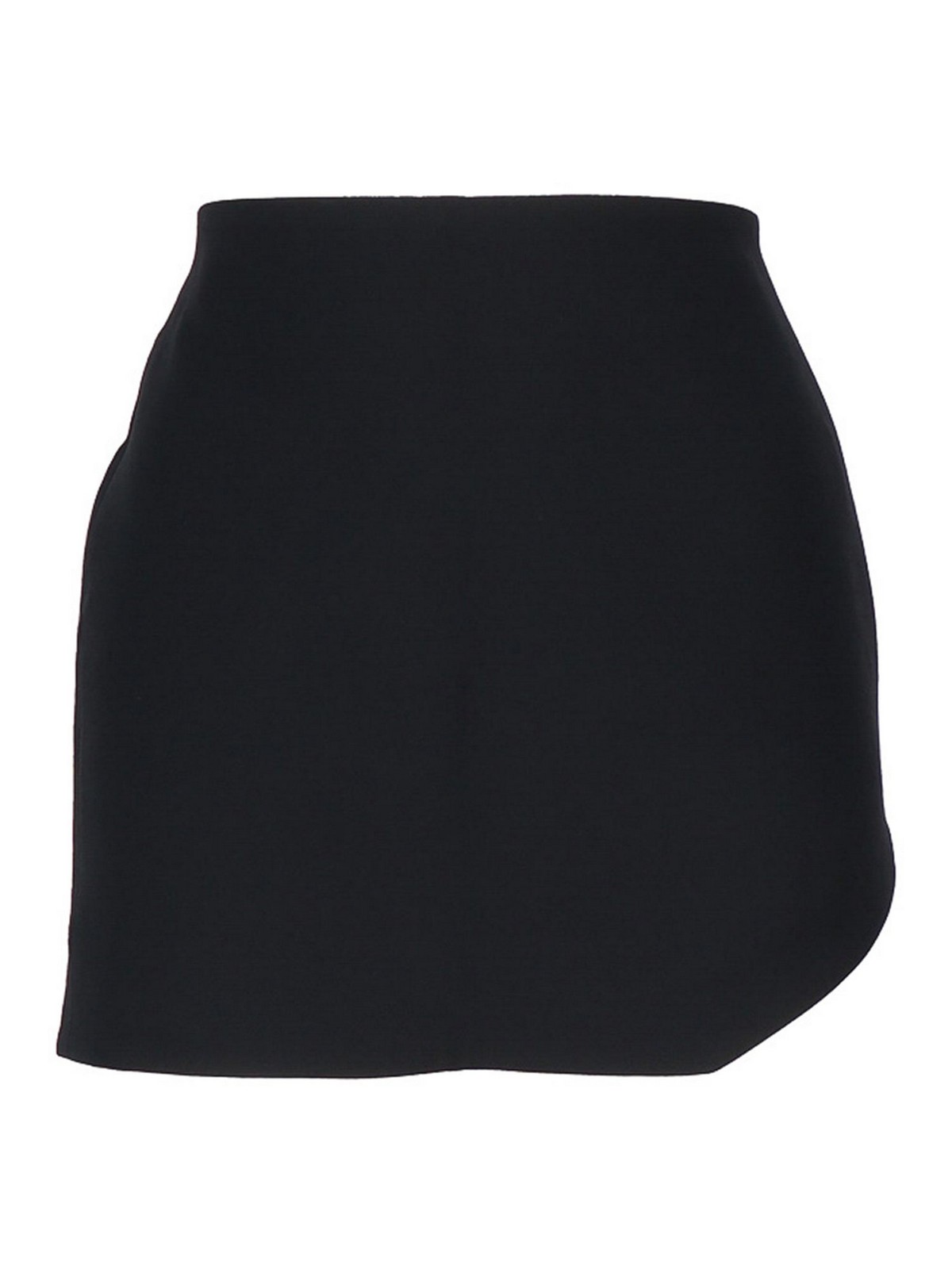 Nu Amber Asymmetric Skirt In Black