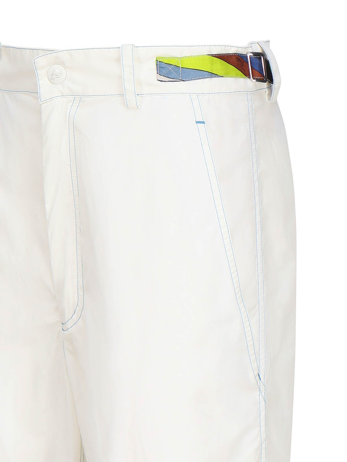Shop Emilio Pucci Iride Cargo Trousers In White