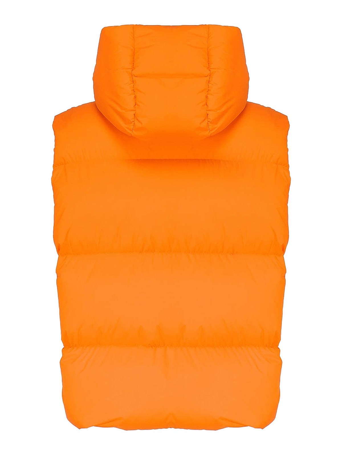 Shop Moncler Apus Padded Vest In Orange