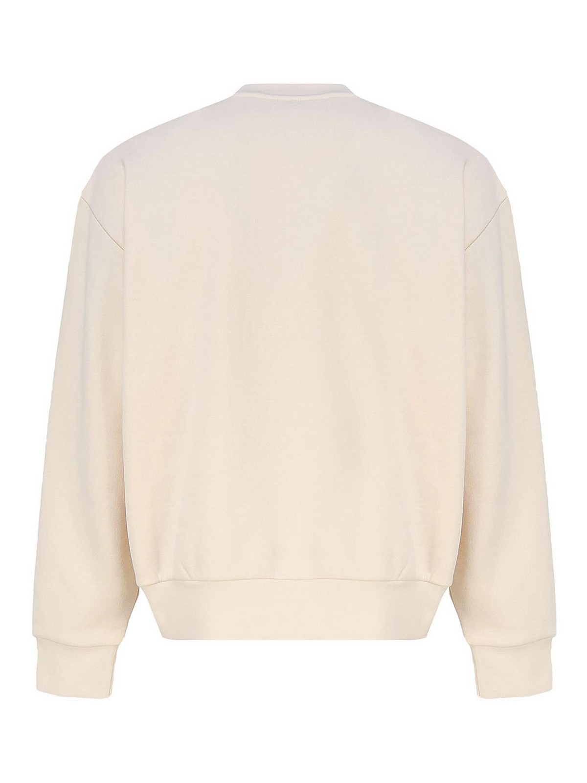 Shop Moncler Logoed Sweatshirt In White