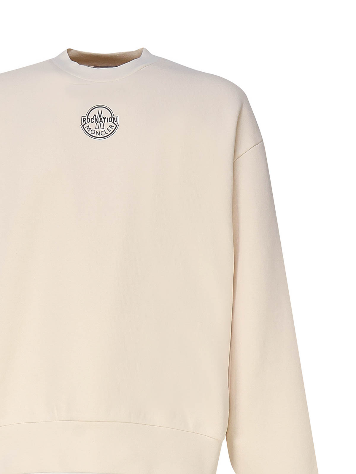 Shop Moncler Logoed Sweatshirt In White