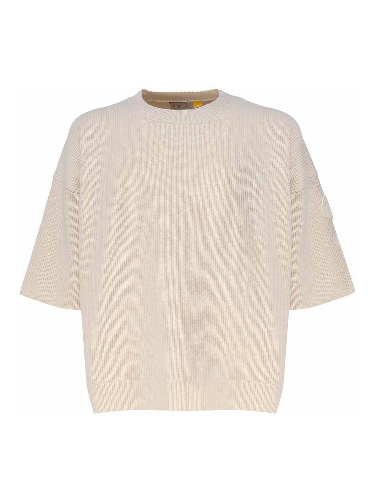 Moncler Wool Jumper In White