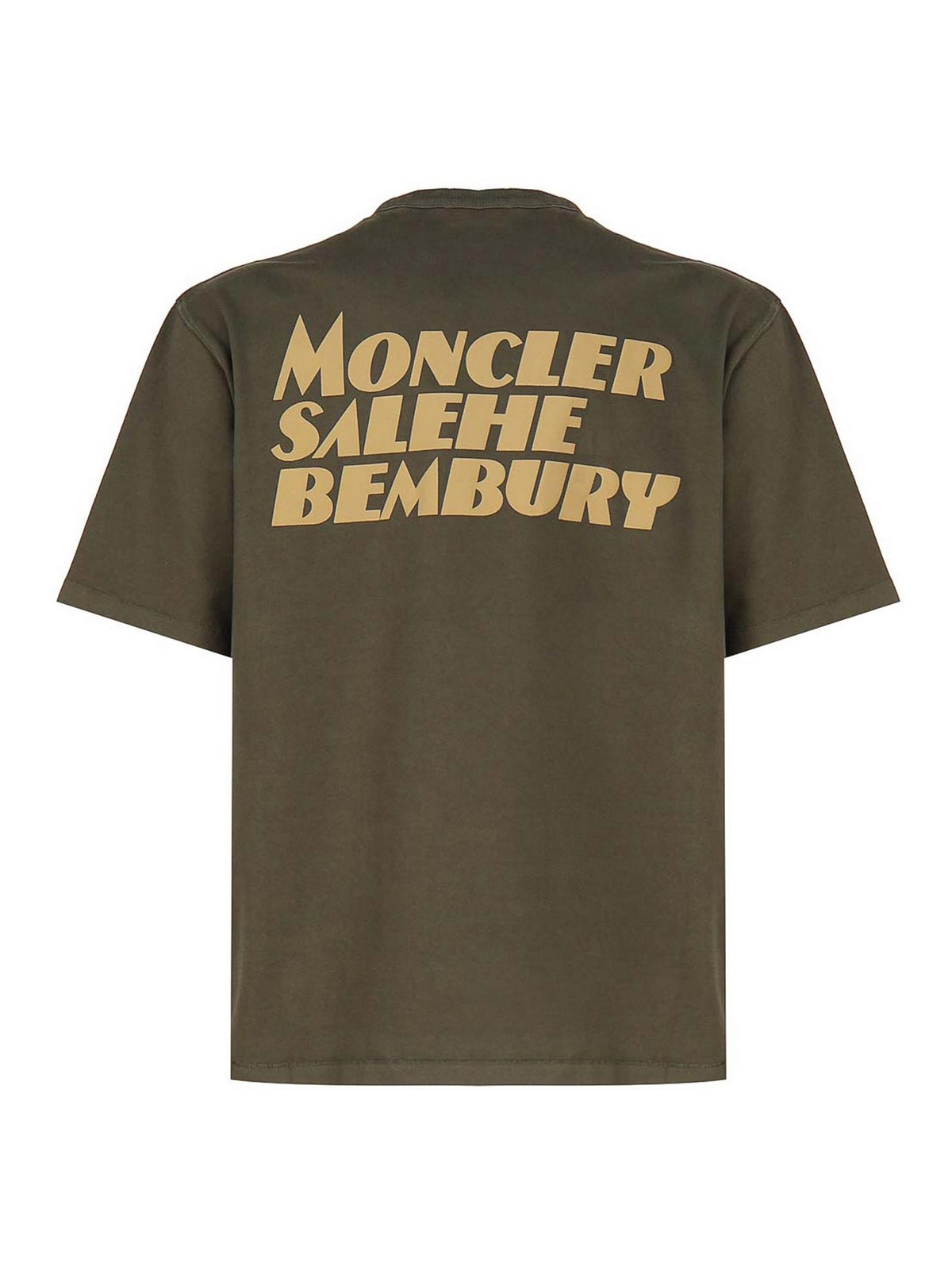 Shop Moncler Crewneck T-shirt In Green