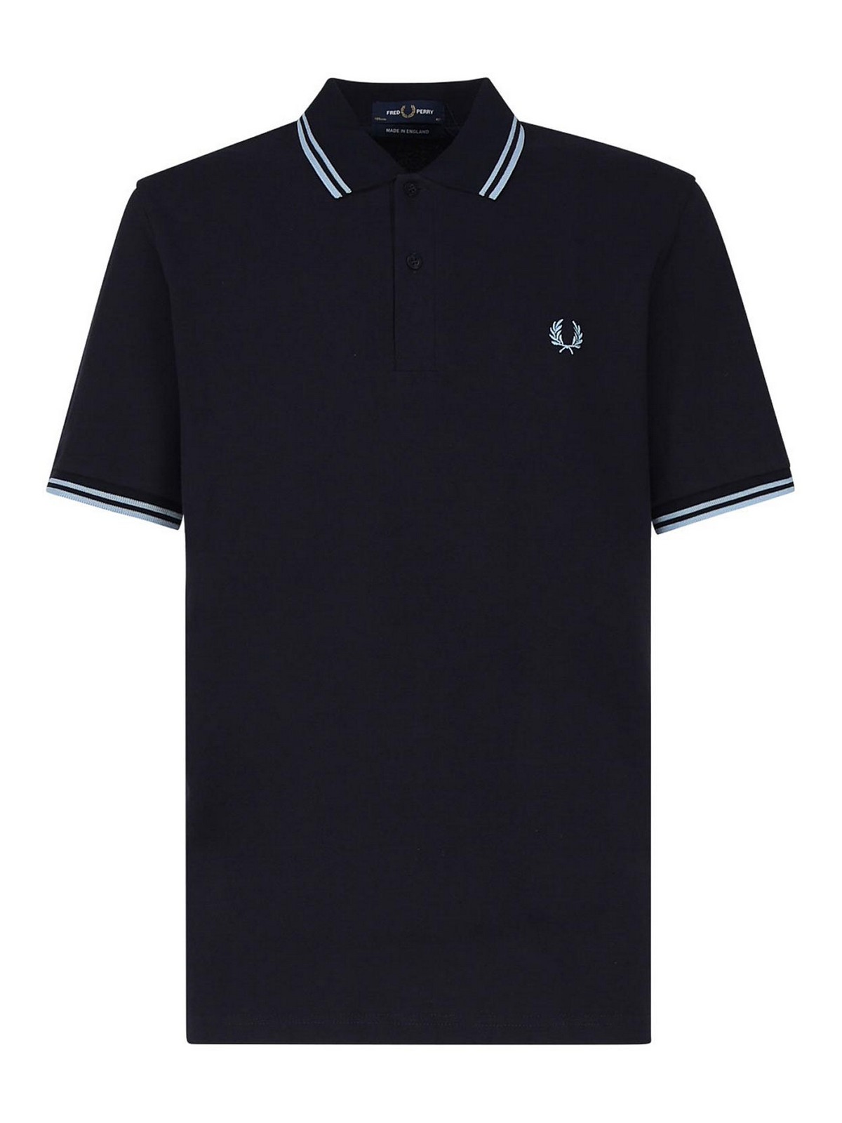 Fred Perry Polo T-shirt Logo In Blue
