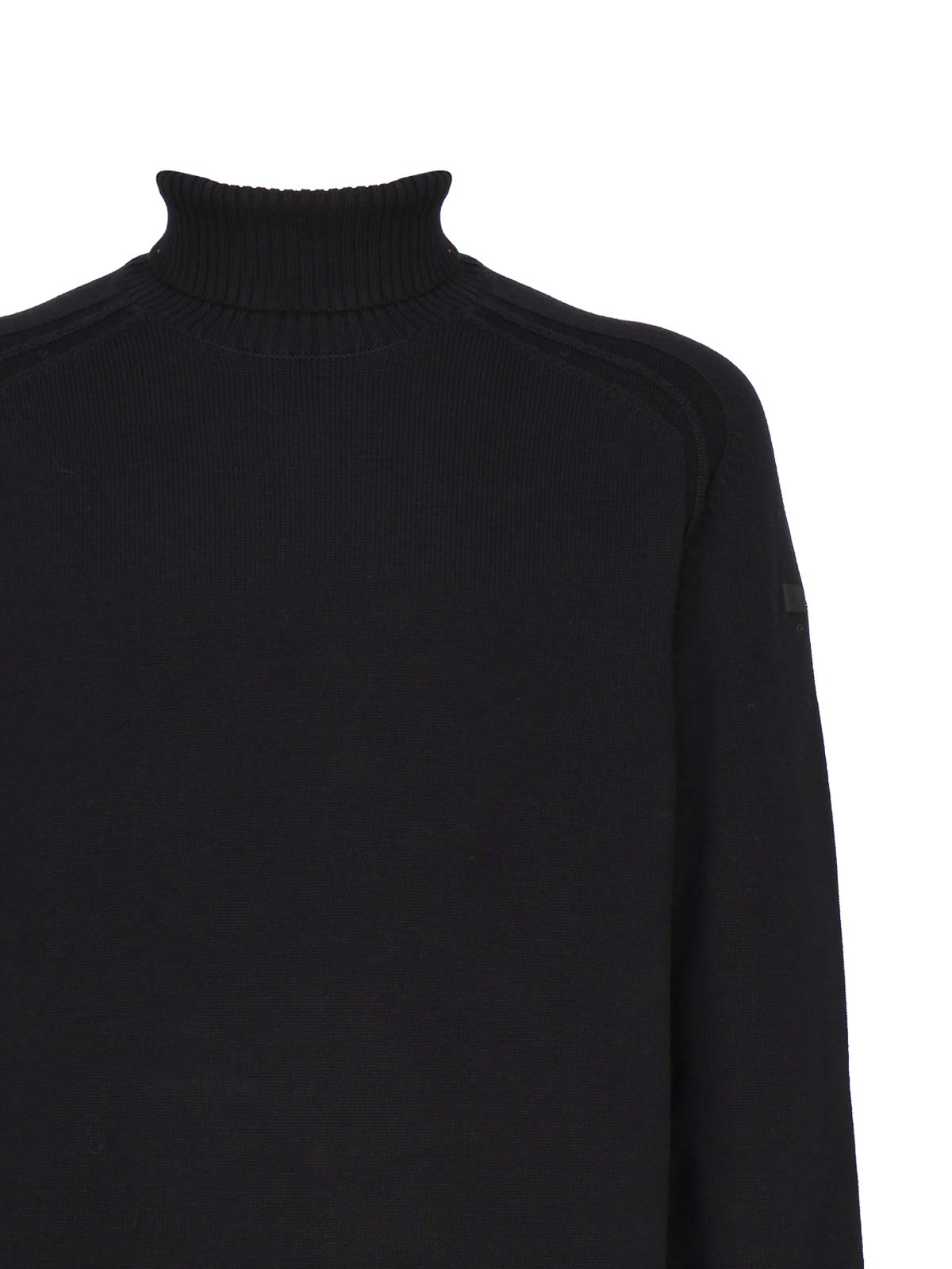 Shop Rrd Roberto Ricci Designs Cotton High Neck In Black