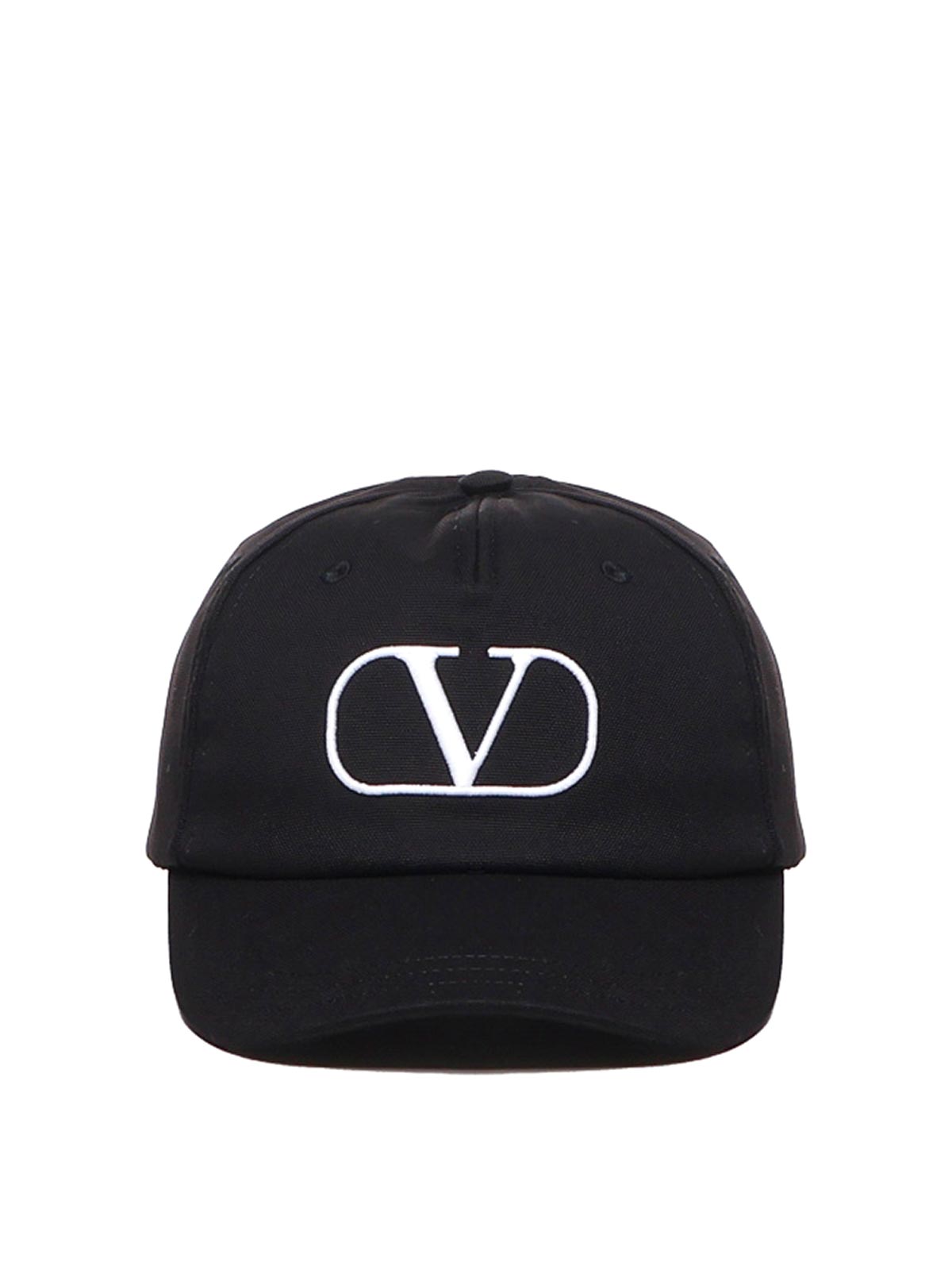 Shop Valentino Baseball Hat With Logo In Black