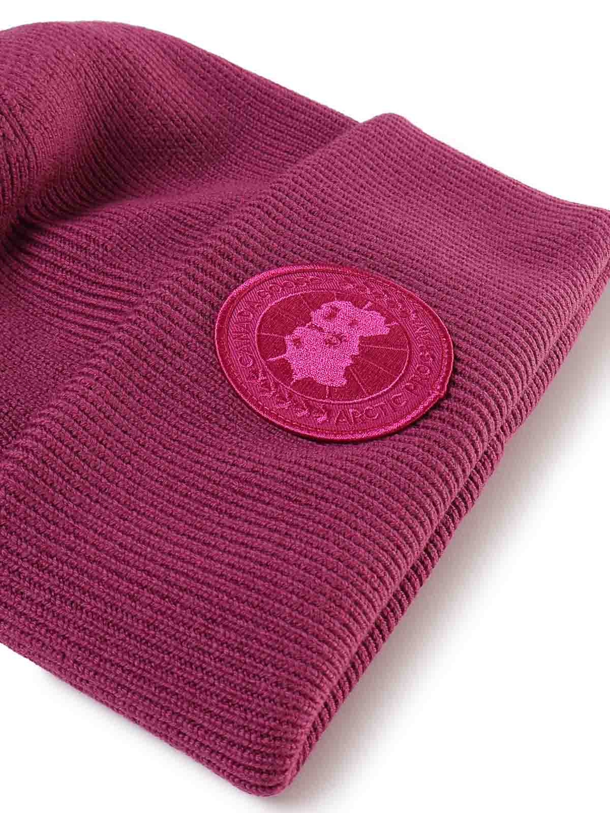 Shop Canada Goose Arctic Toque Garment Dye Hat In Fuchsia
