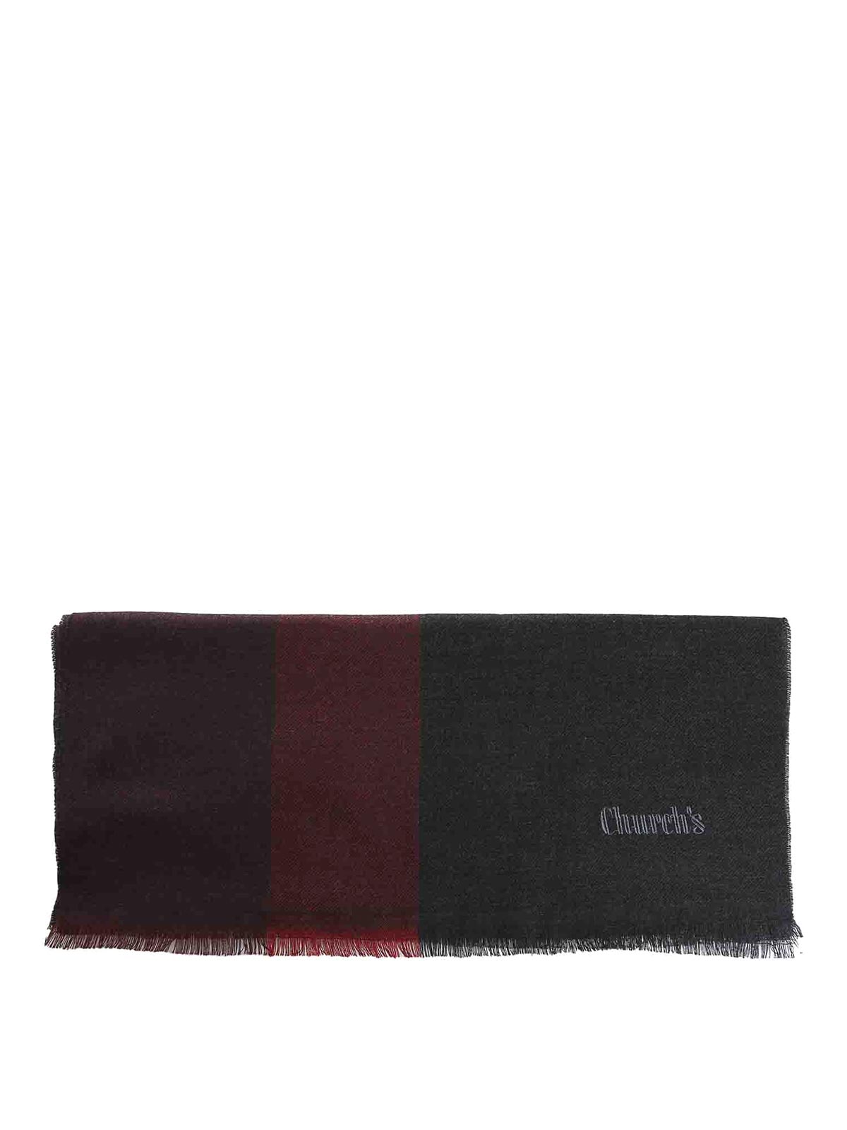 Church's Striped Scarf In Red