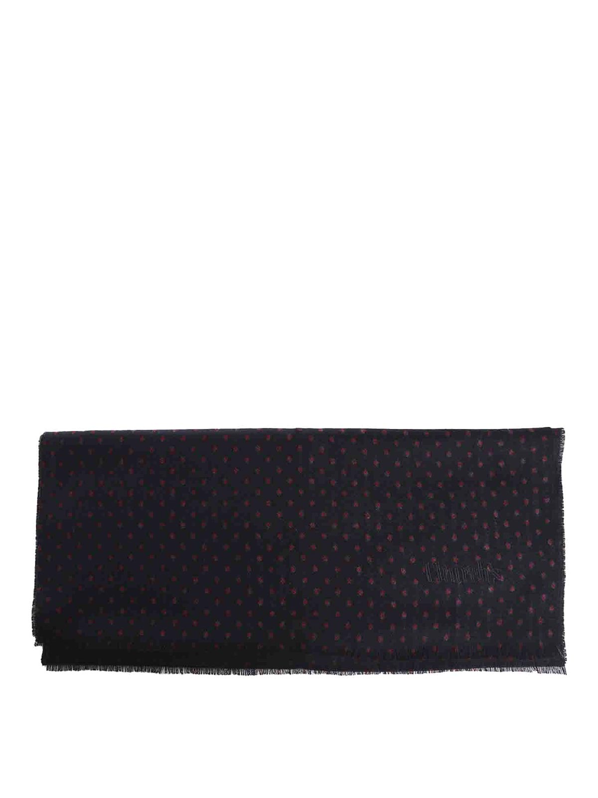 Church's Scarf With Polka Dot Motif In Blue