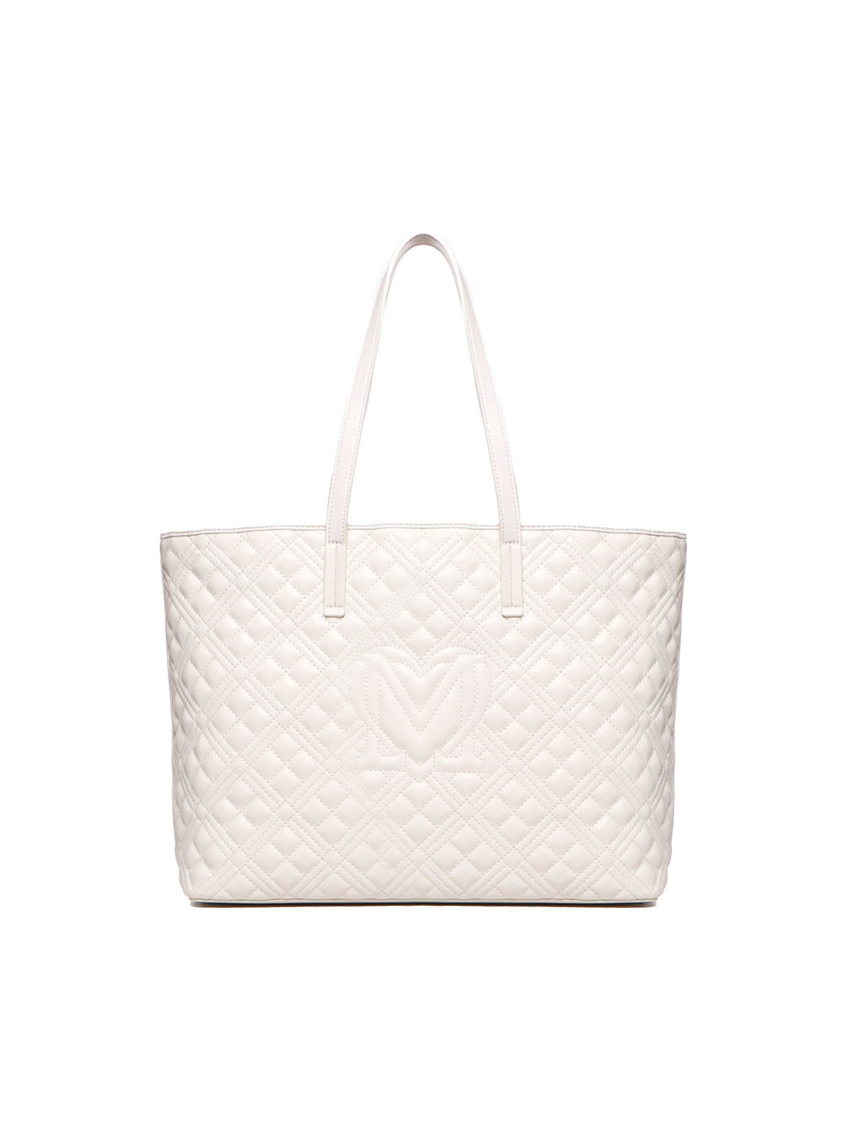 Shop Love Moschino Shoulder Bag With Logo In White