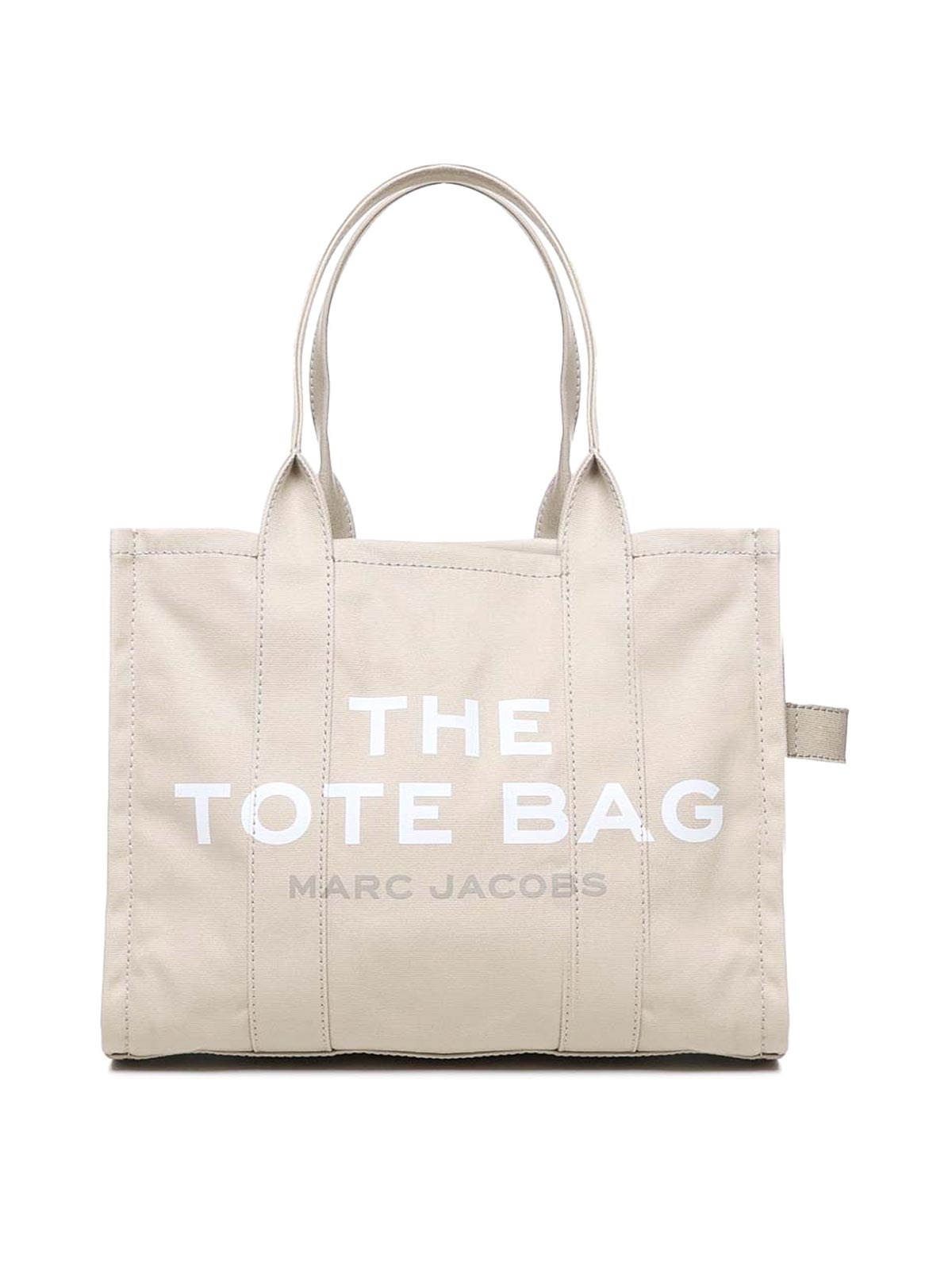 Shop Marc Jacobs The Tote Bag In Cotton In Beige