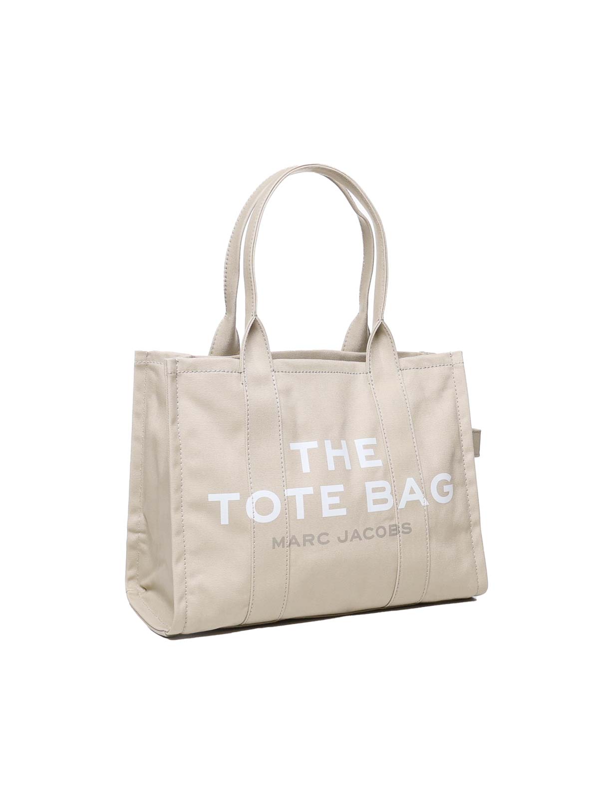 Shop Marc Jacobs The Tote Bag In Cotton In Beige