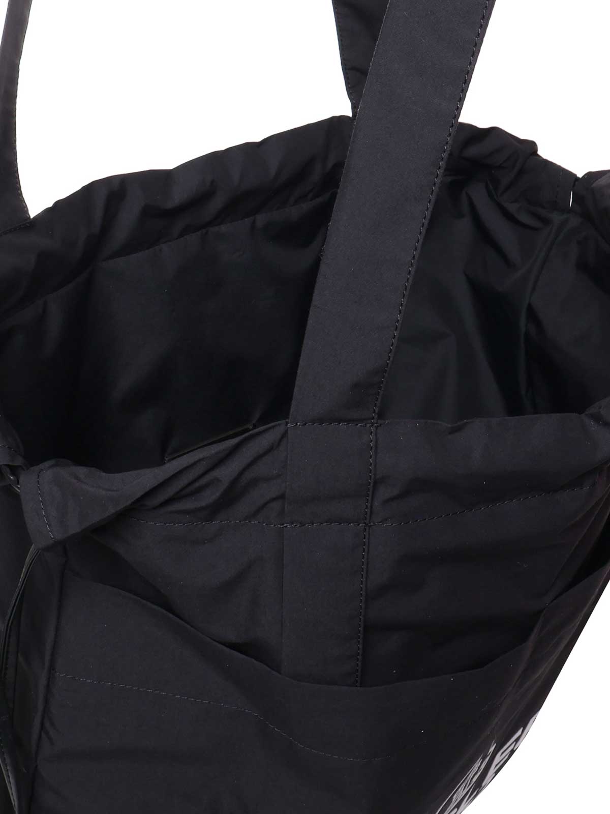 Shop Moncler Aq Drawstring Tote Bag In Black