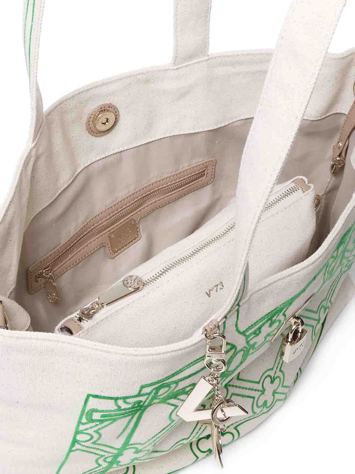 Shop V73 Must Canvas Shoulder Bag In Green