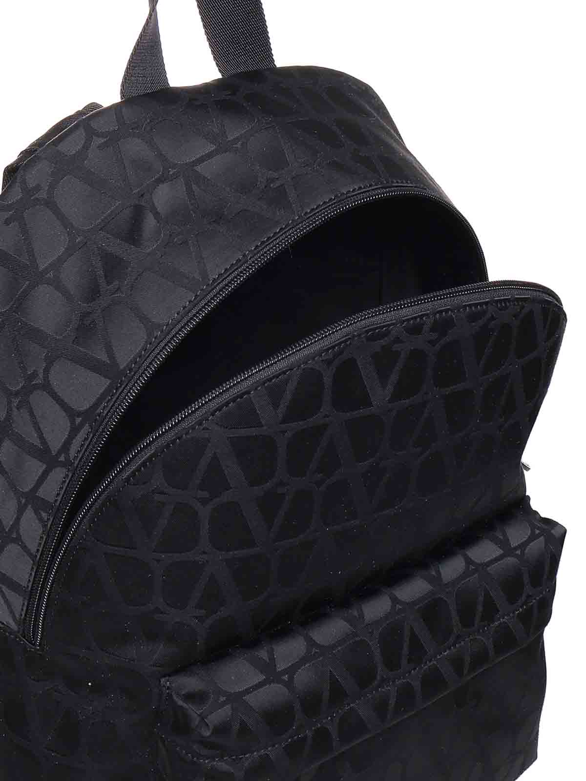 Shop Valentino Backpack In Black