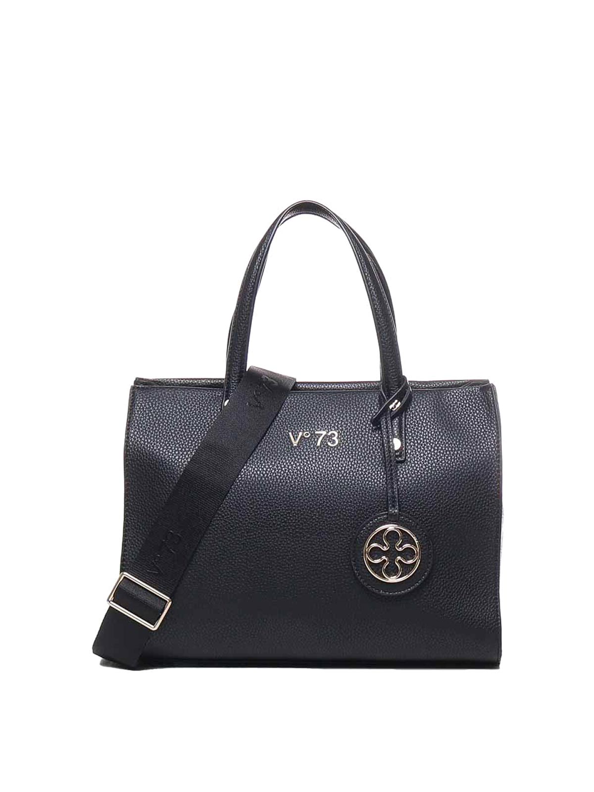 Shop V73 Elara Tote Bag With Logo In Black