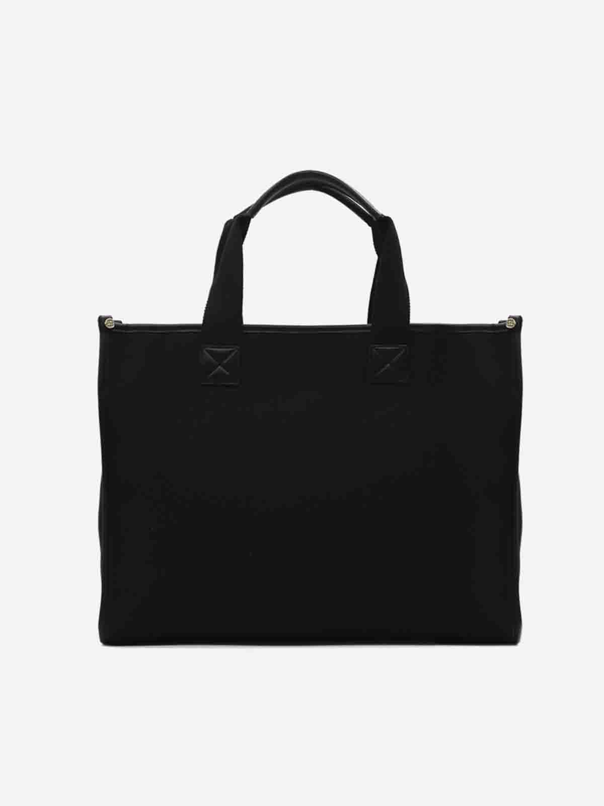 Shop V73 Responsibility Cotton Tote Bag In Black
