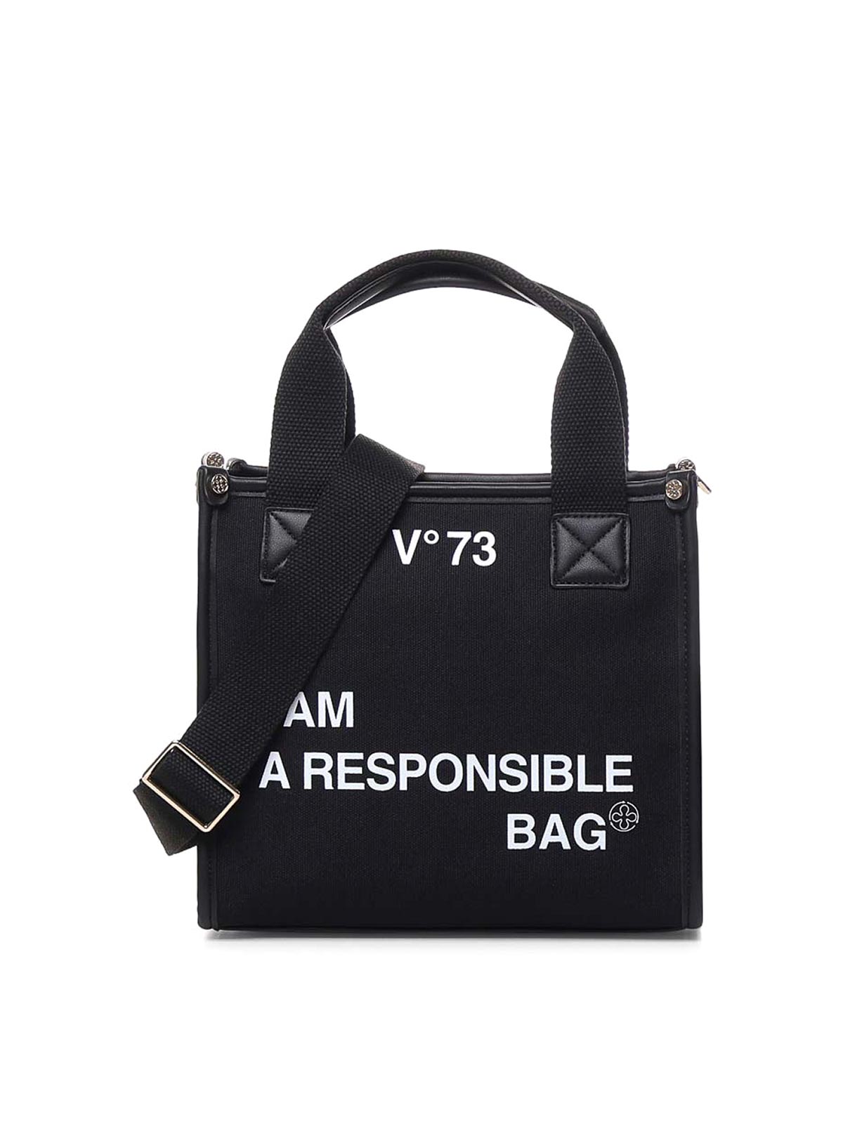 Shop V73 Responsibility Tote Bag In Black