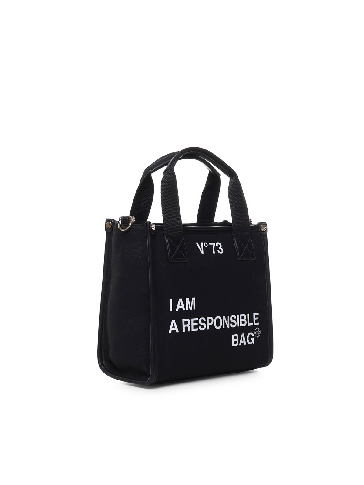 Shop V73 Responsibility Tote Bag In Black