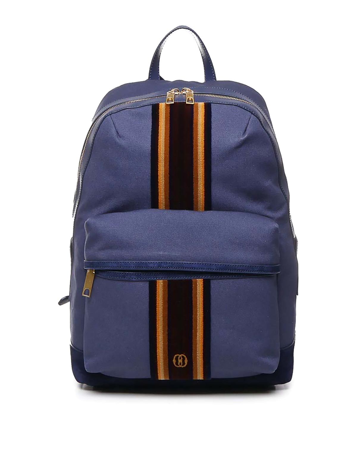 Bally Race Backpack In Fabric In Azul