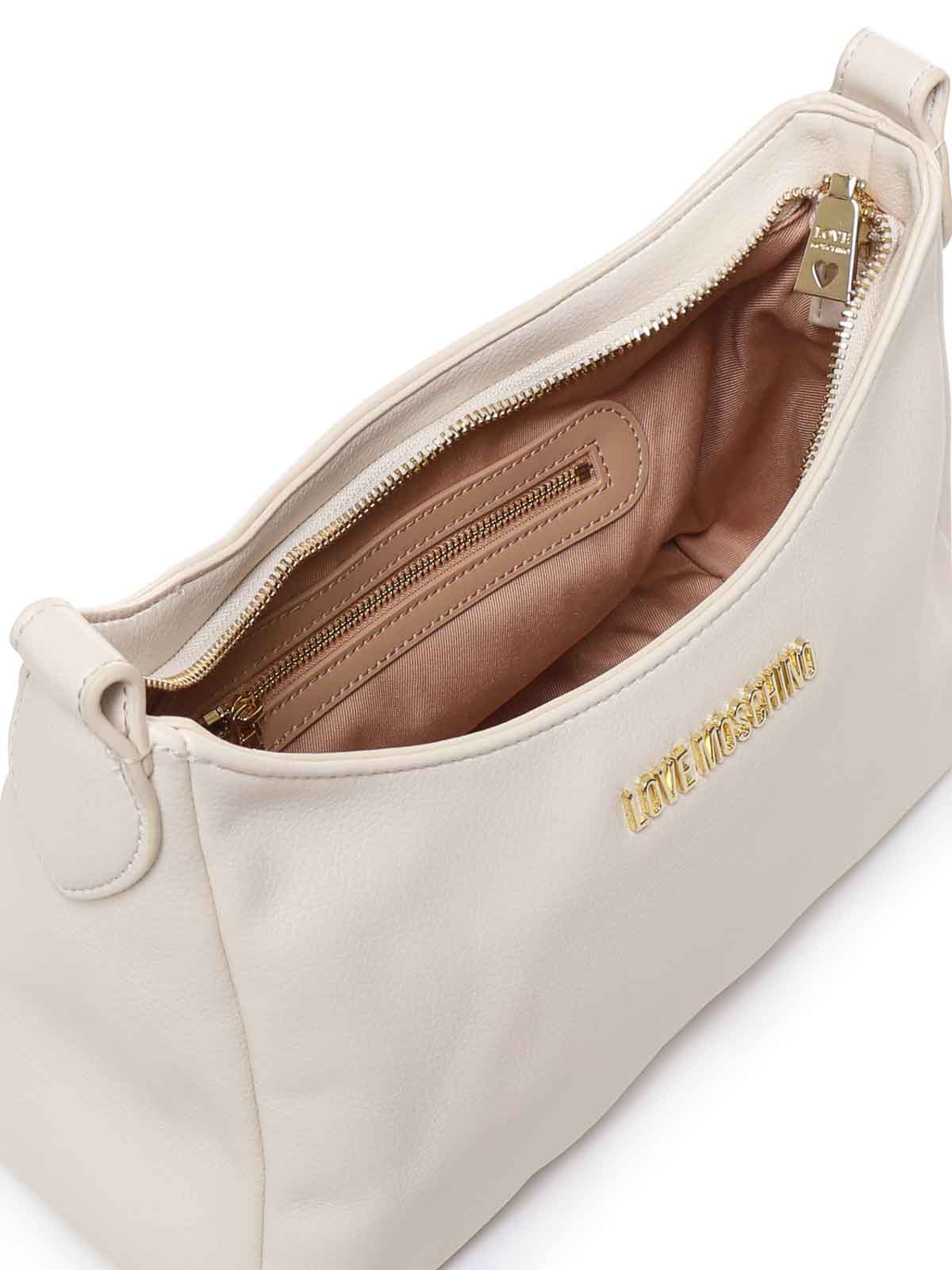 Shop Love Moschino Shoulder Bag In Blanco