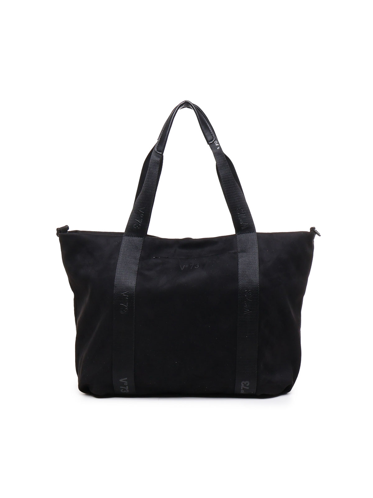 Shop V73 Julia Bag In Cotton In Negro