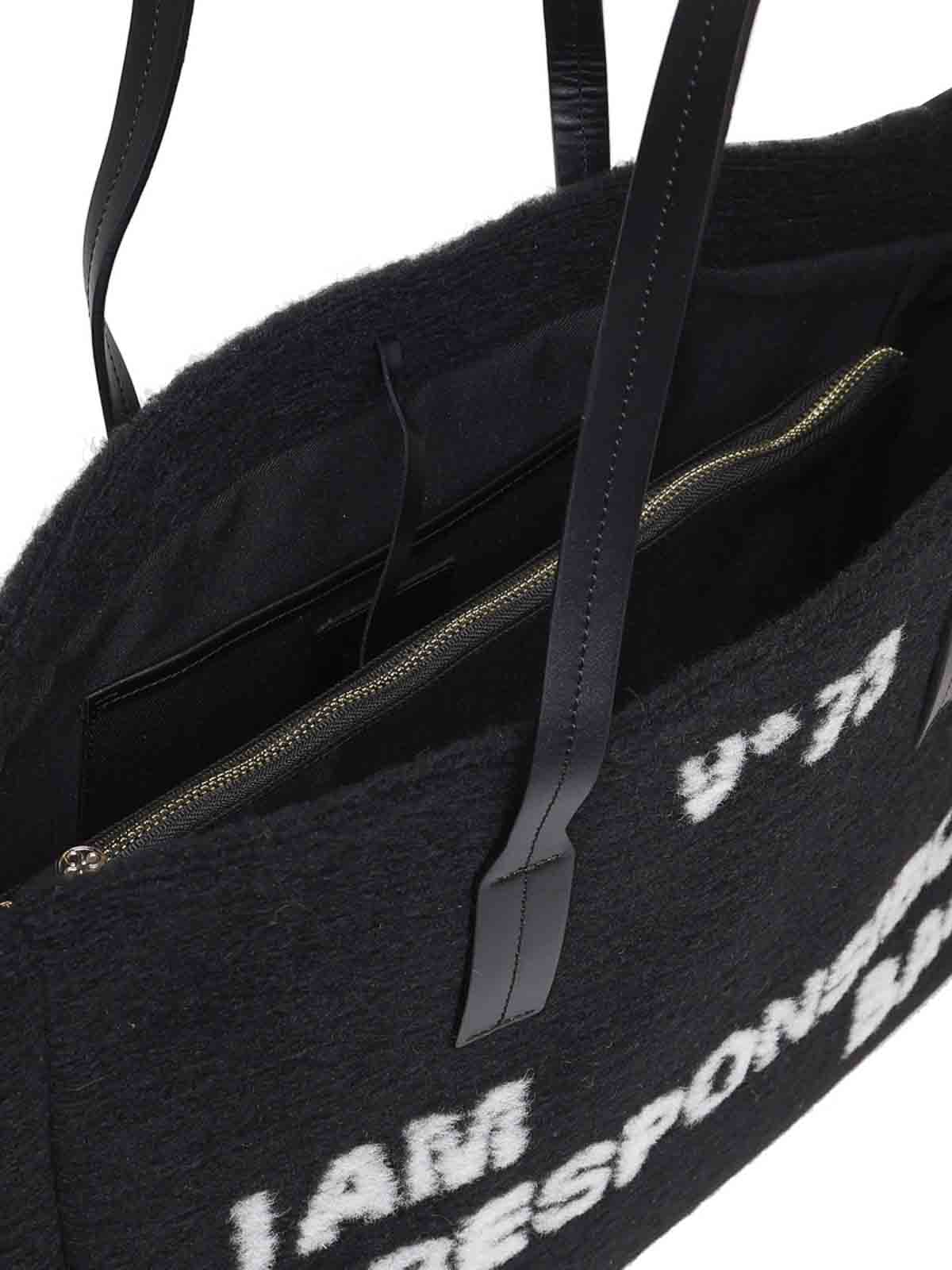 Shop V73 Responsibility Tote Bag In Negro