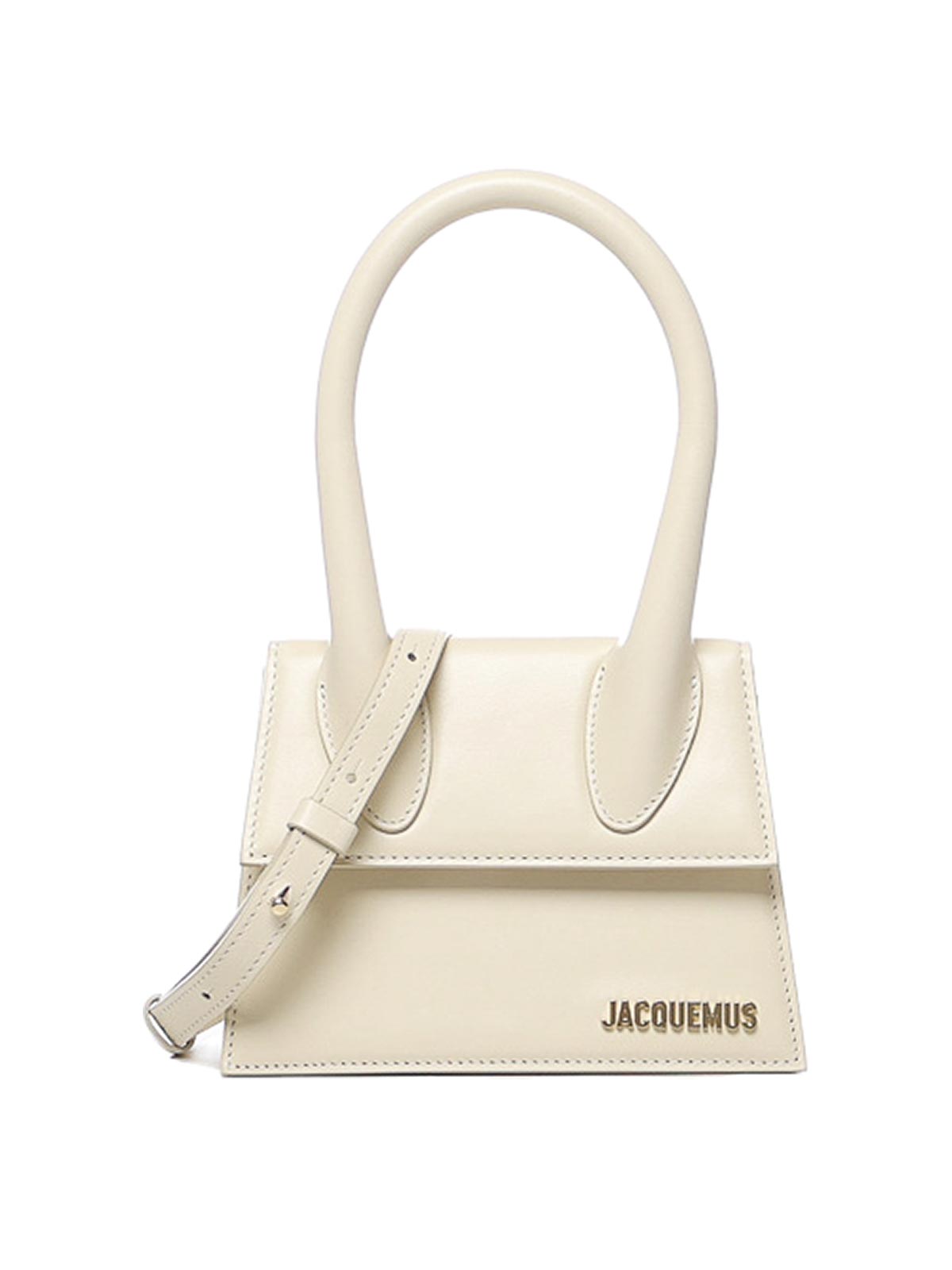 Shop Jacquemus Le Chiquito Moyen Bag In Blanco