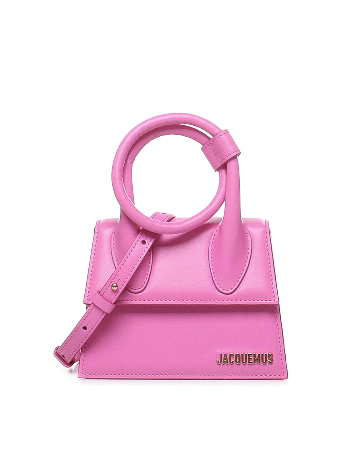 Shop Jacquemus Le Chiquito Noeud Bag In Color Carne Y Neutral