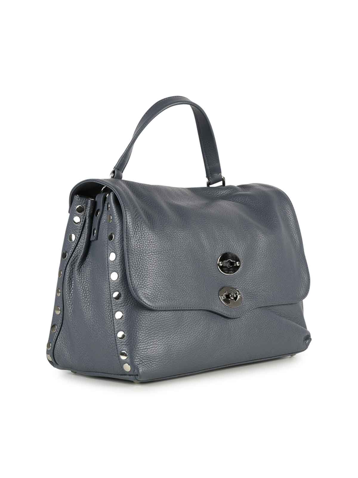 Shop Zanellato Calfskin Messenger Bag In Azul Claro