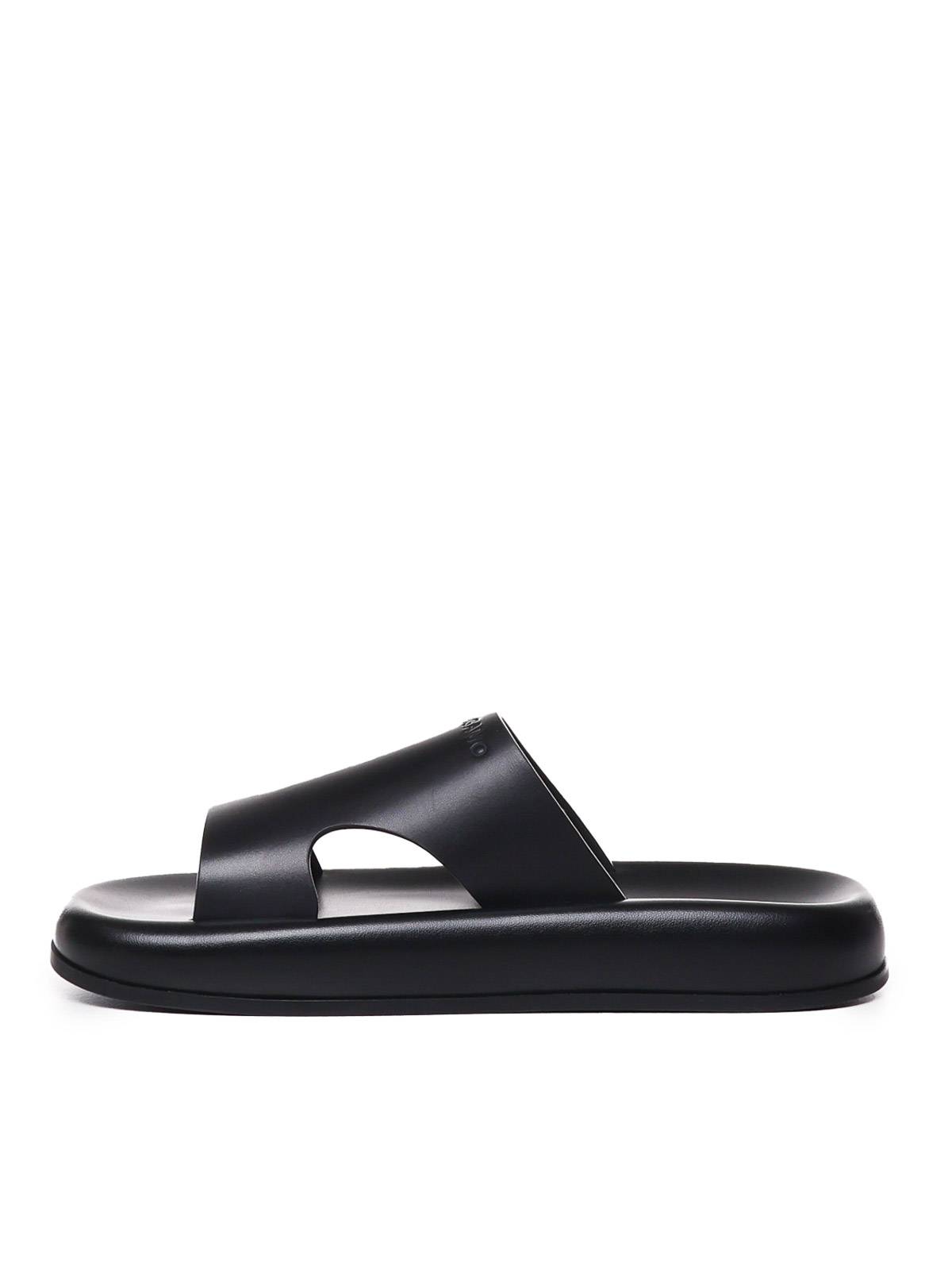 Shop Ferragamo Sandals With Cut-out Detail In Negro