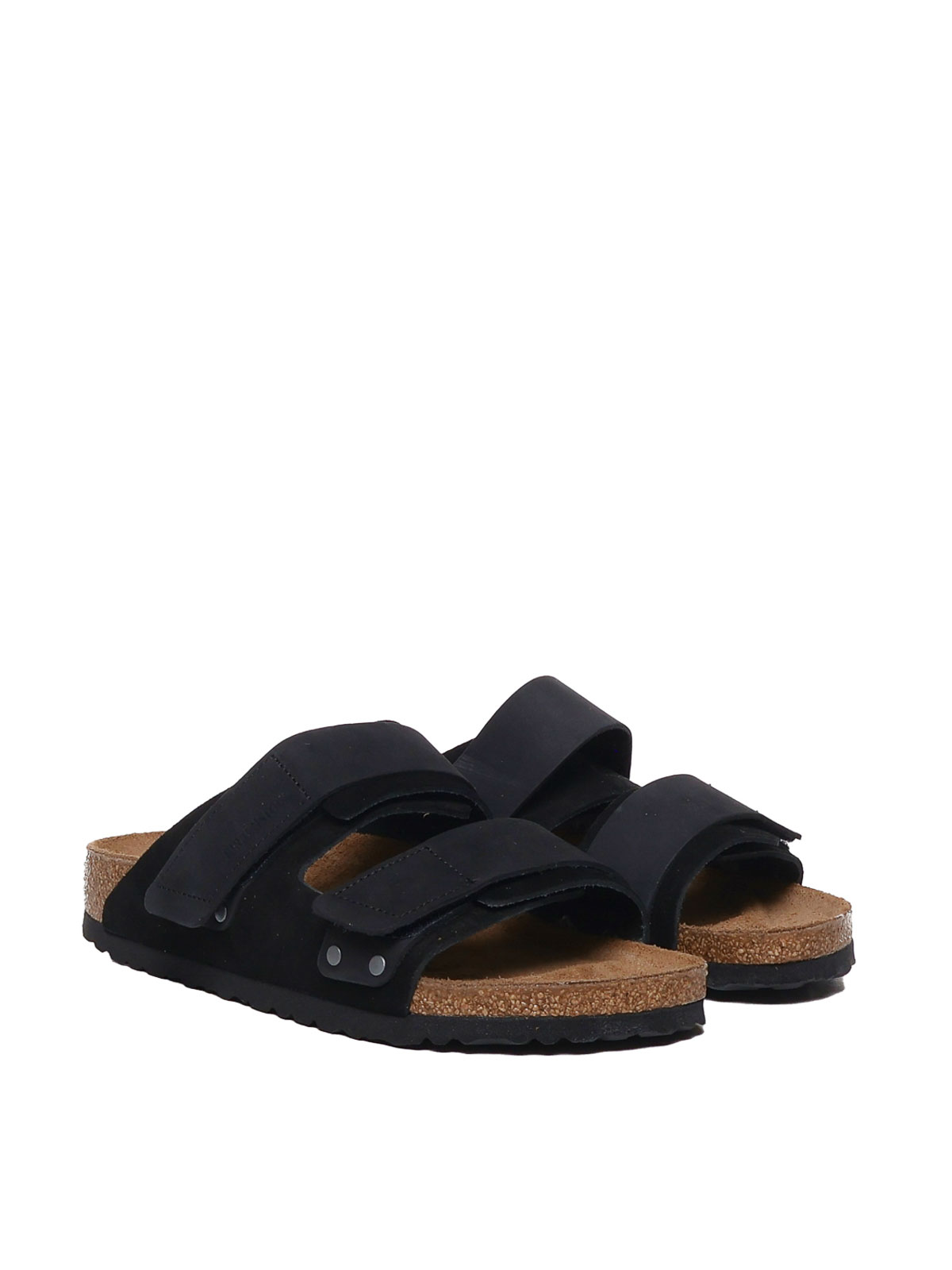 Shop Birkenstock Leather Sandal In Negro