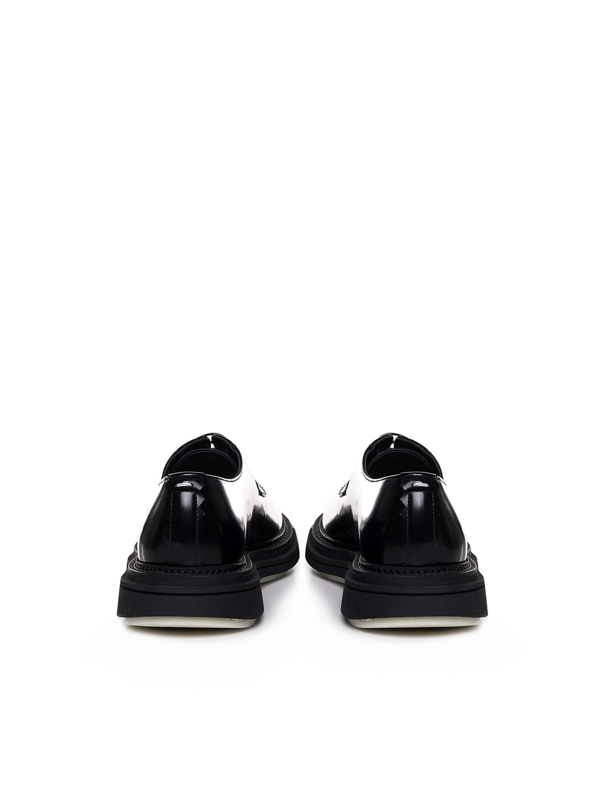 Shop The Antipode Leather Lace-up Shoes In Negro