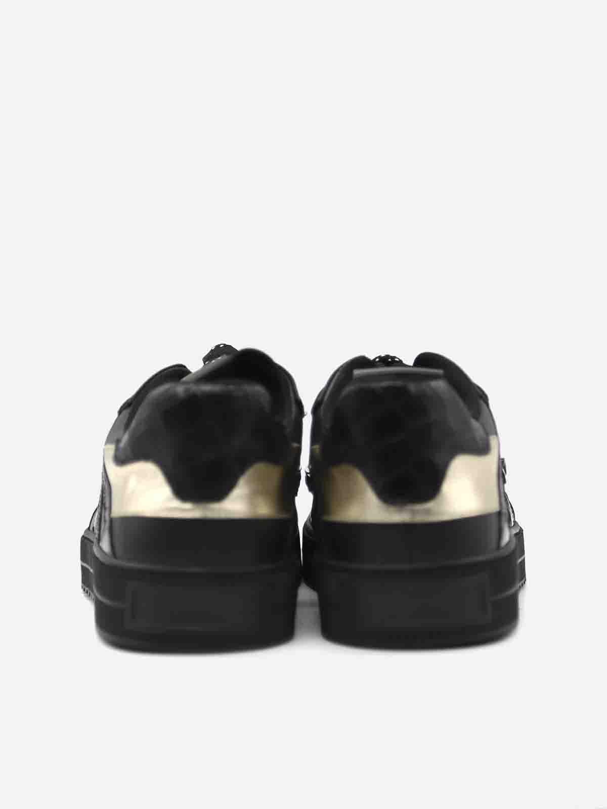 Shop Giuliano Galiano Jeson Sneakers Made Of Leather In Negro