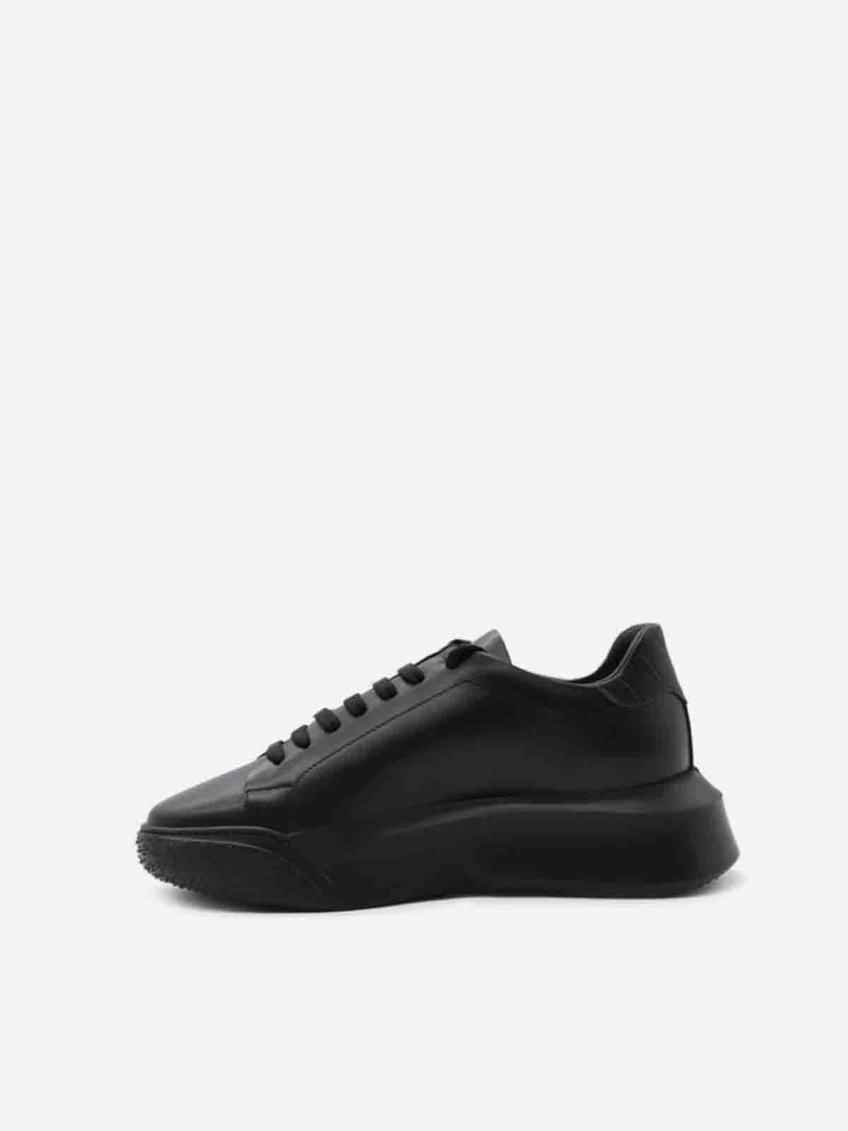 Shop Giuliano Galiano Nemesis Sneakers In Nappa Leather In Negro