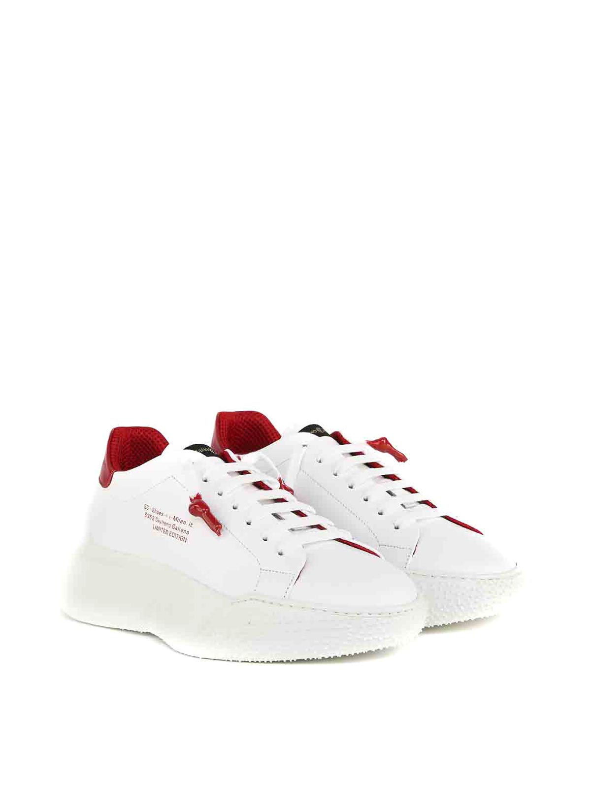Shop Giuliano Galiano Sneakers In Rojo