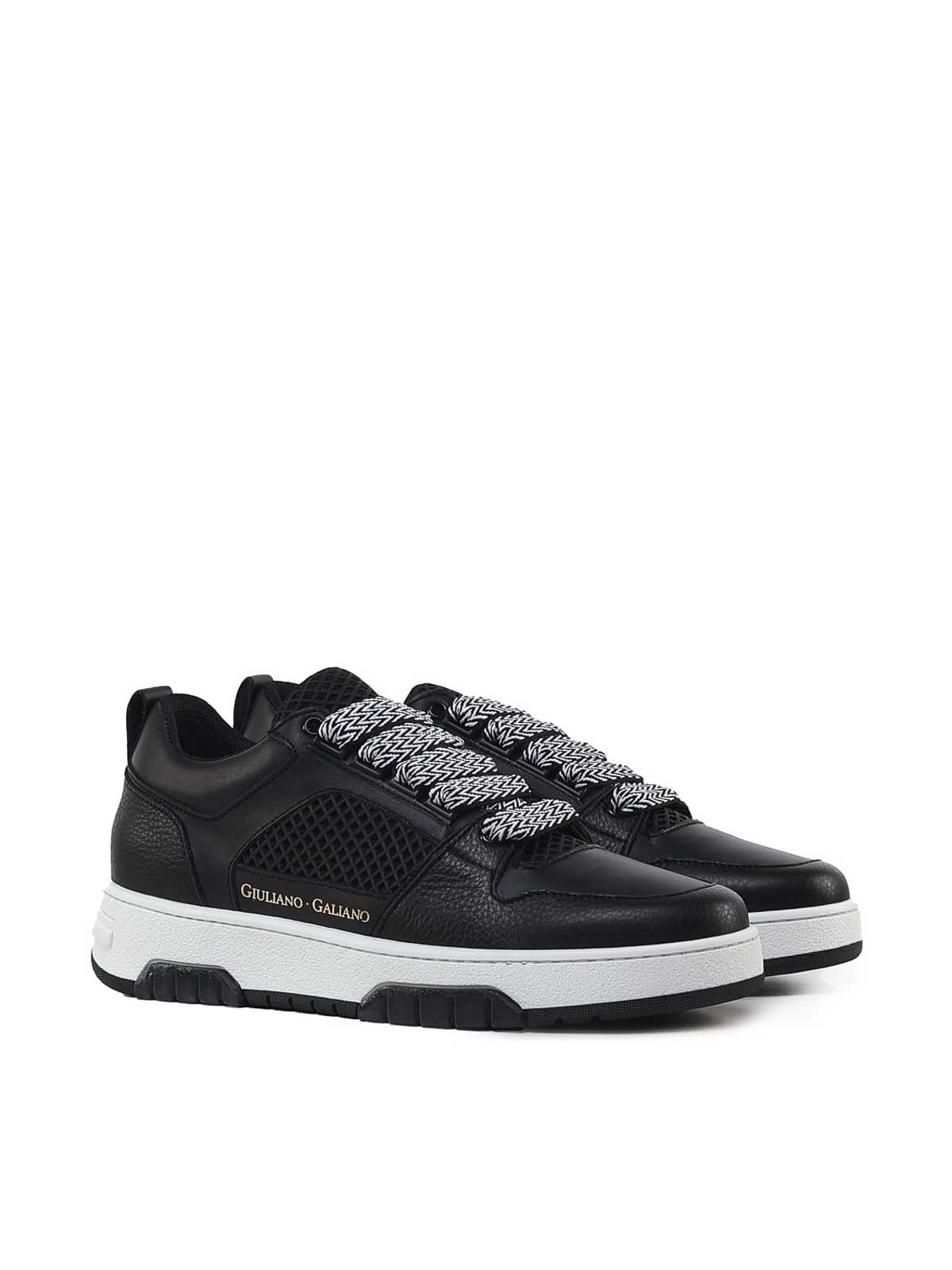 Shop Giuliano Galiano Vyper Sneakers In Eco-leather In Blanco