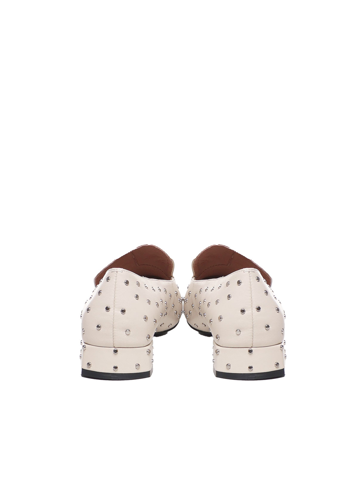 Shop Bibi Lou Moccasin With Mini Studs In Beis