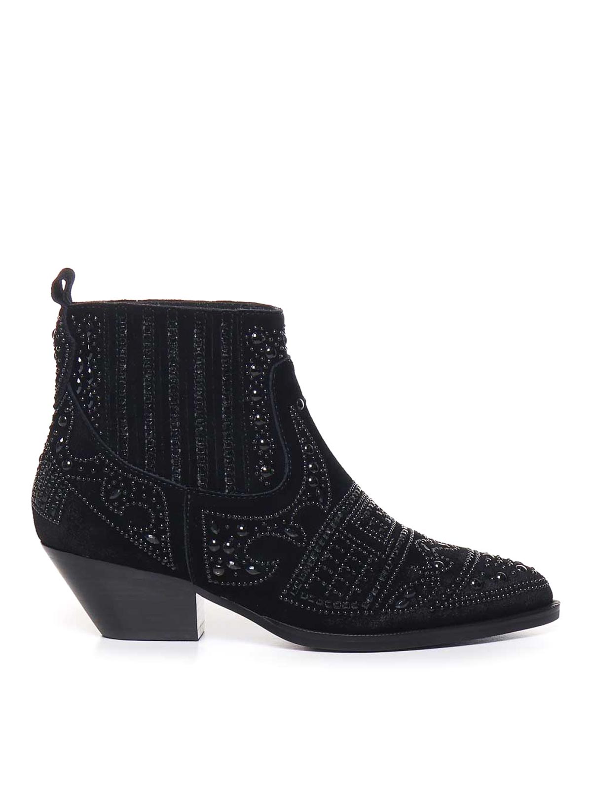 Shop Bibi Lou Suede Texan Boots In Negro