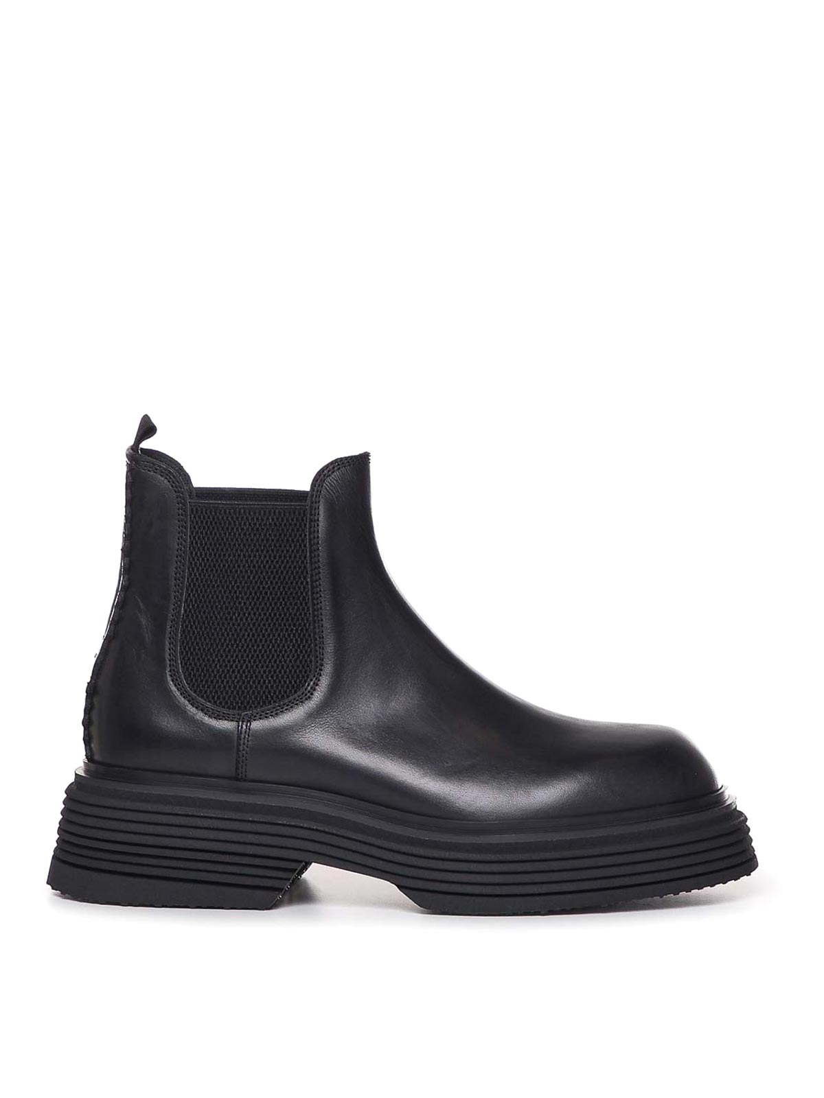 The Antipode Leather Boots In Black