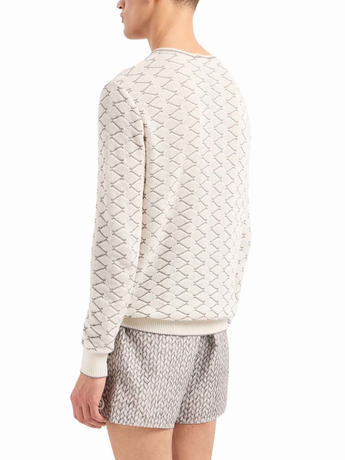 Shop Giorgio Armani Sweatshirt In White
