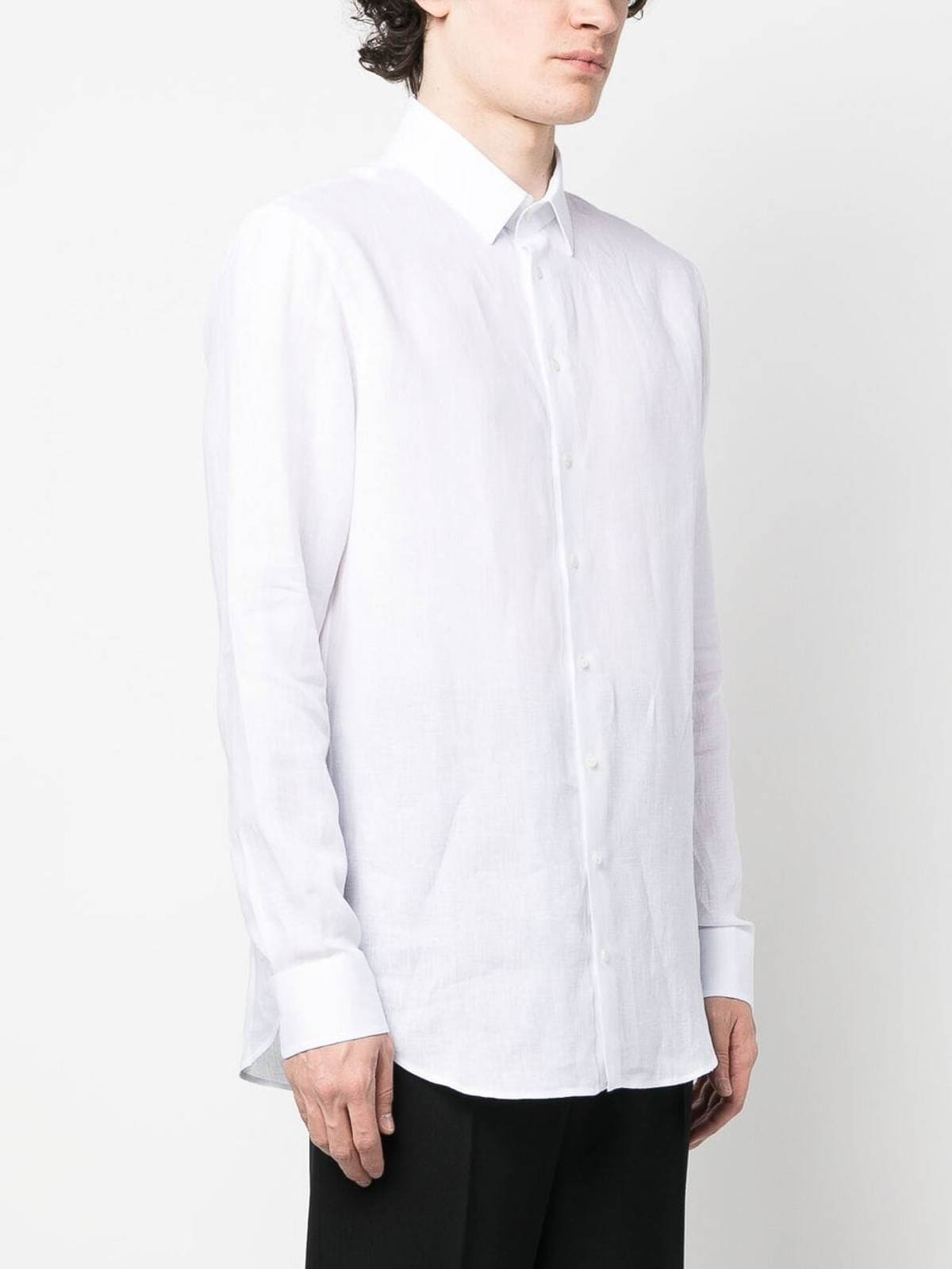 Shop Giorgio Armani Camisa - Blanco In White