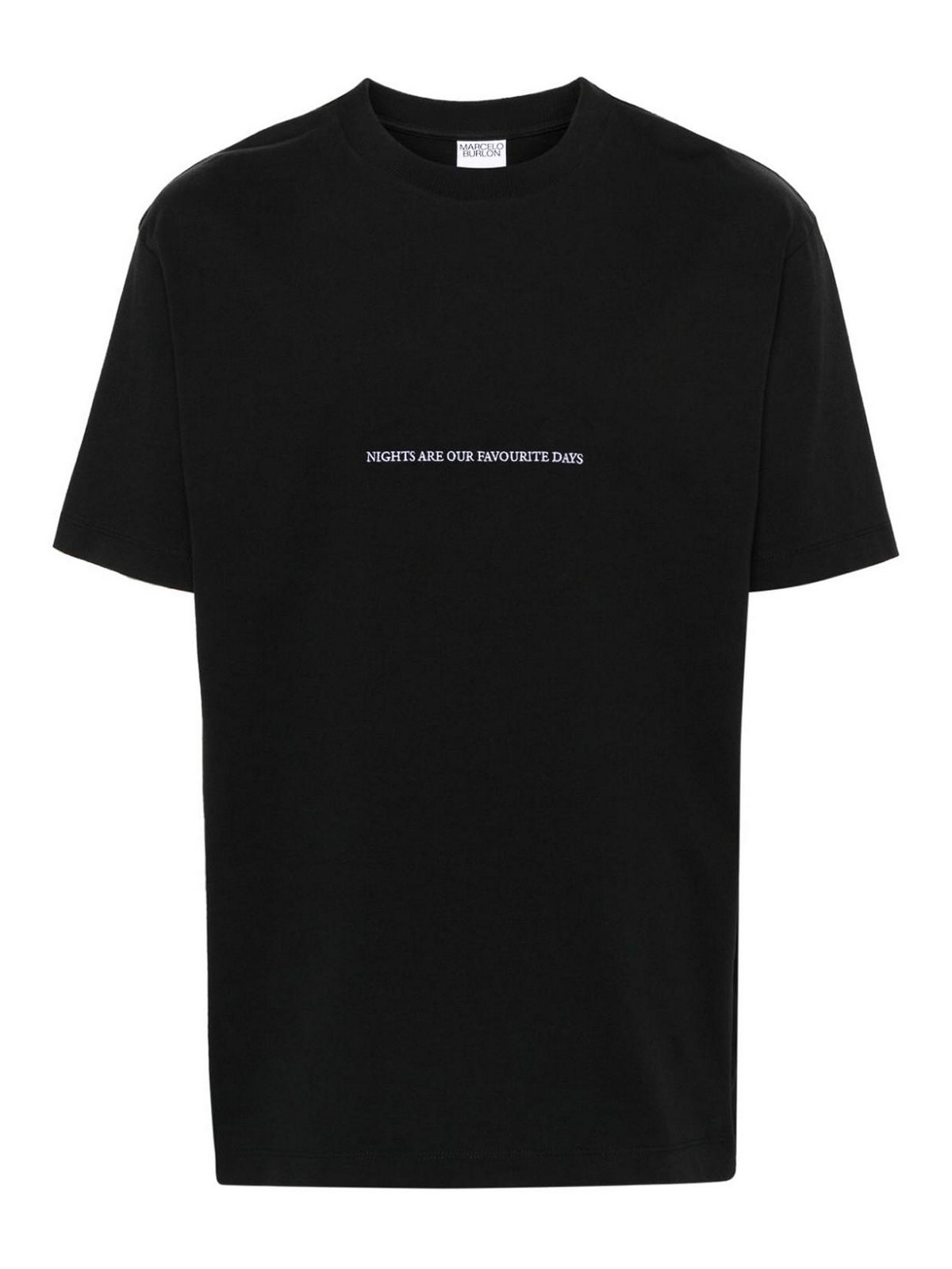 Shop Marcelo Burlon County Of Milan Camiseta - Negro In Black
