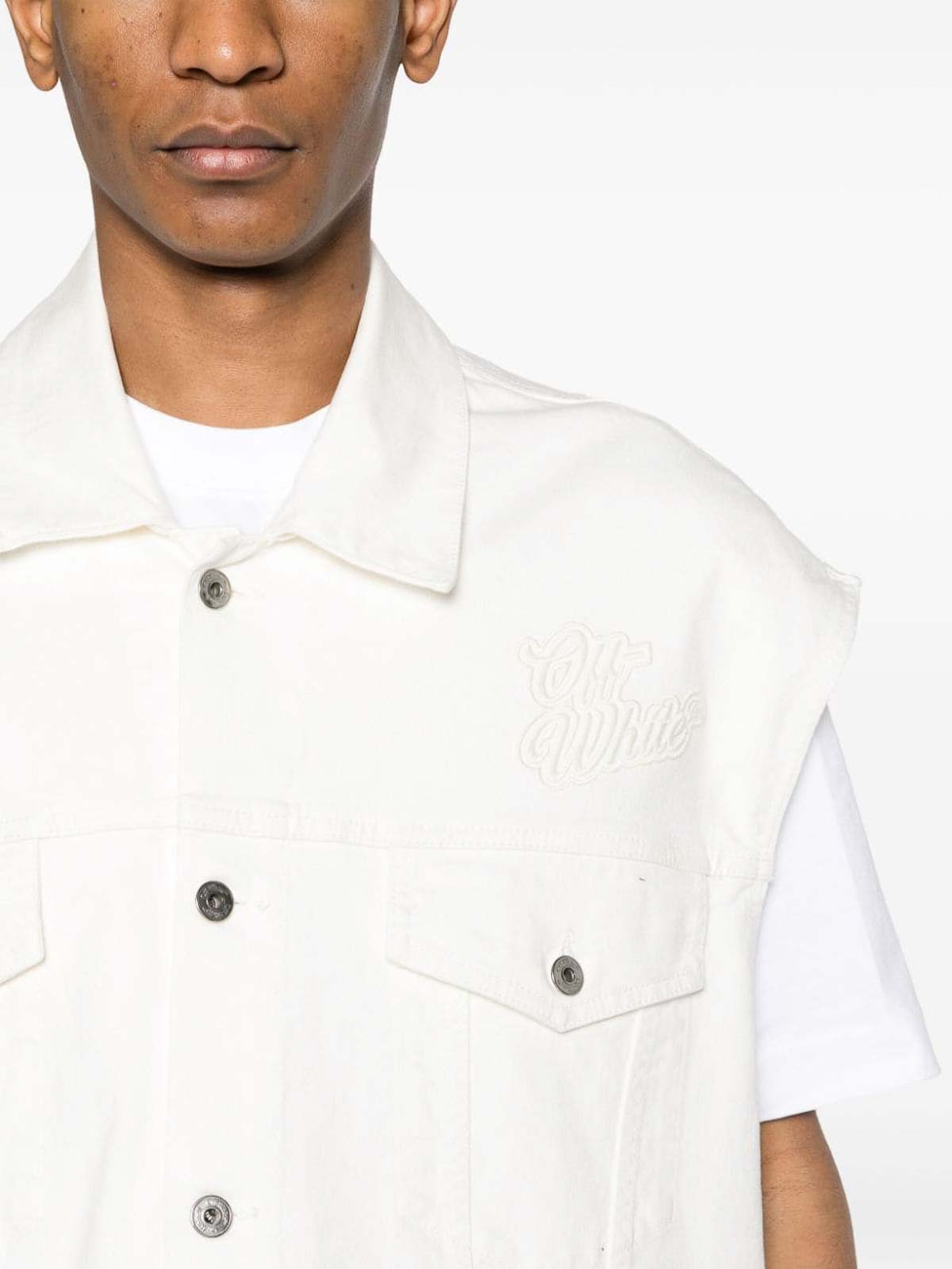 Shop Off-white Casual Jacket In White
