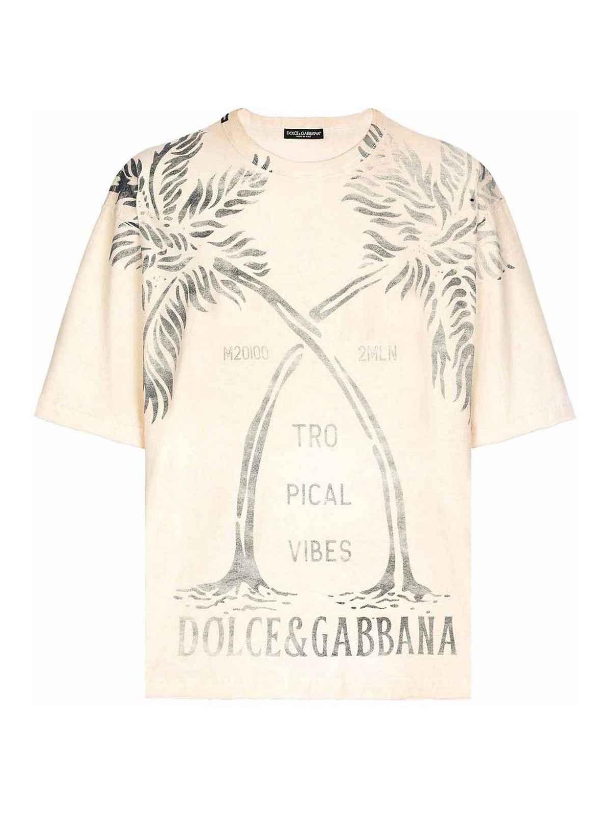 Shop Dolce & Gabbana T-shirt In Dark Yellow