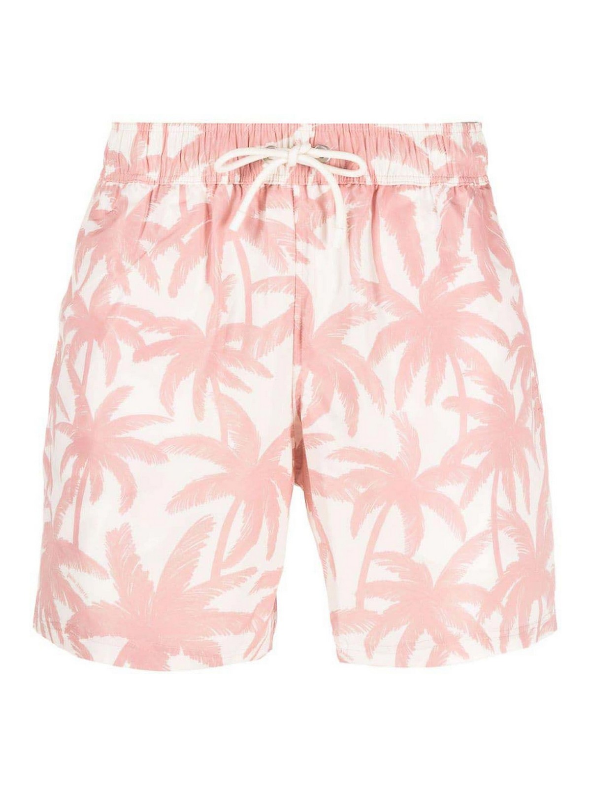 Shop Palm Angels Swimming Shorts In White